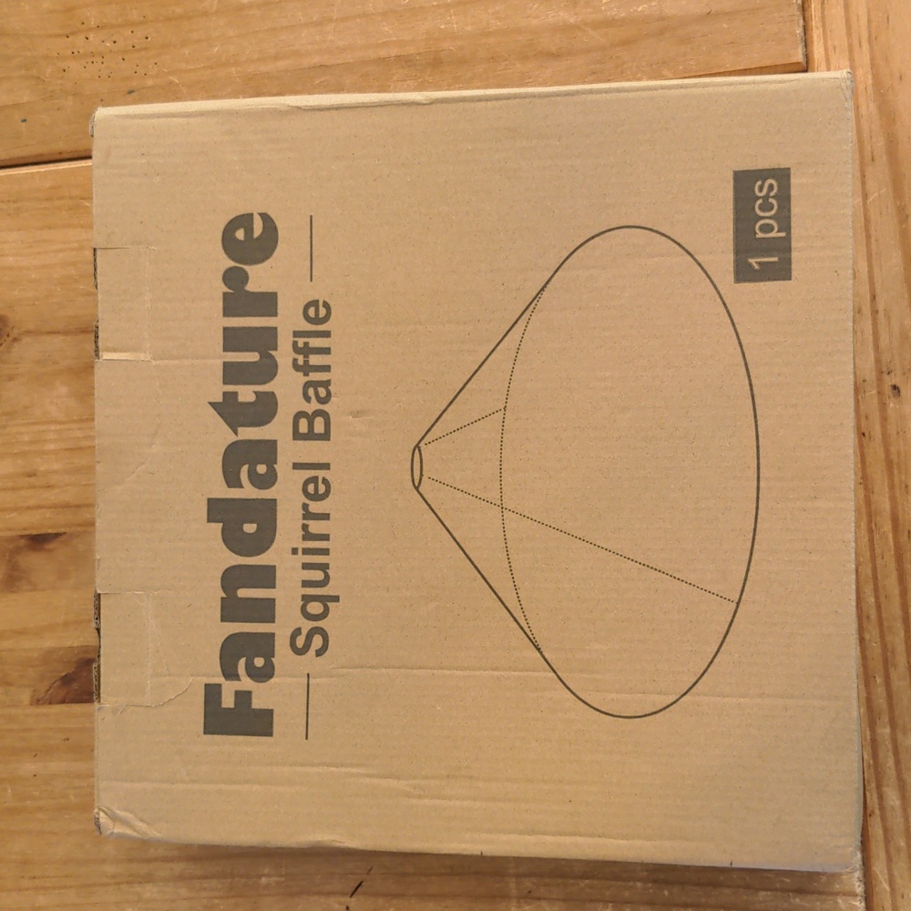 NIB Black Fandature Squirrel Baffle Cone Assembly